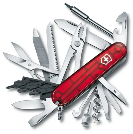 Нож Victorinox CyberTool, 91 мм, 41 функция, полупрозрачный красный
