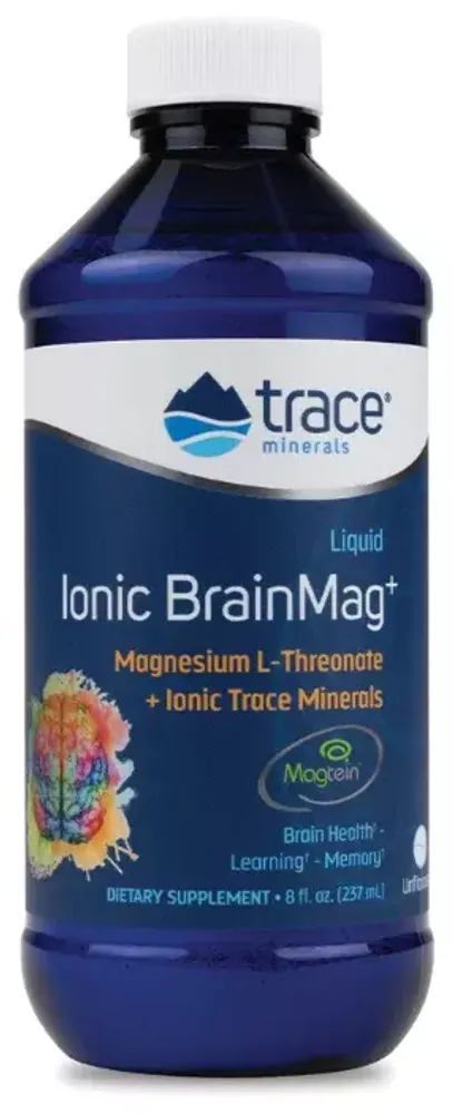Trace Minerals ionic BrainMag+ mg l-threonate +ionic trace minerals 237ml.