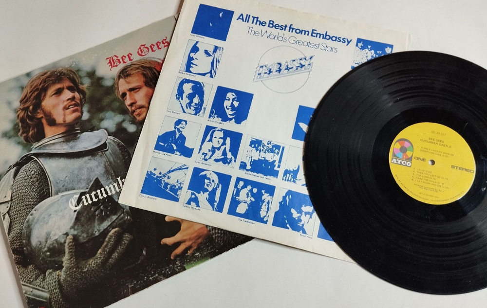Винтажная виниловая пластинка LP Bee Gees Cucumber Castle (USA 1970)