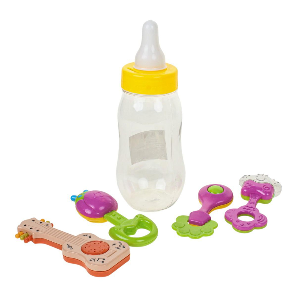 Набор погремушек 4шт, бутылочка 2828A-102