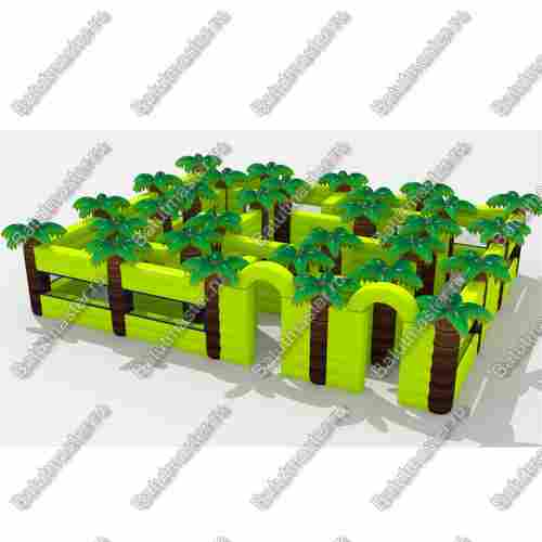 Надувной лабиринт "Пальмы", 10*8*3 м