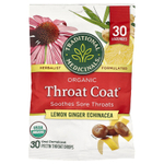 Traditional Medicinals, Organic Throat Coat®, капли для горла с лимоном и имбирем, 30 капель для горла с пектином