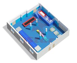 Гимнастический зал - план центра спортивной акробатики