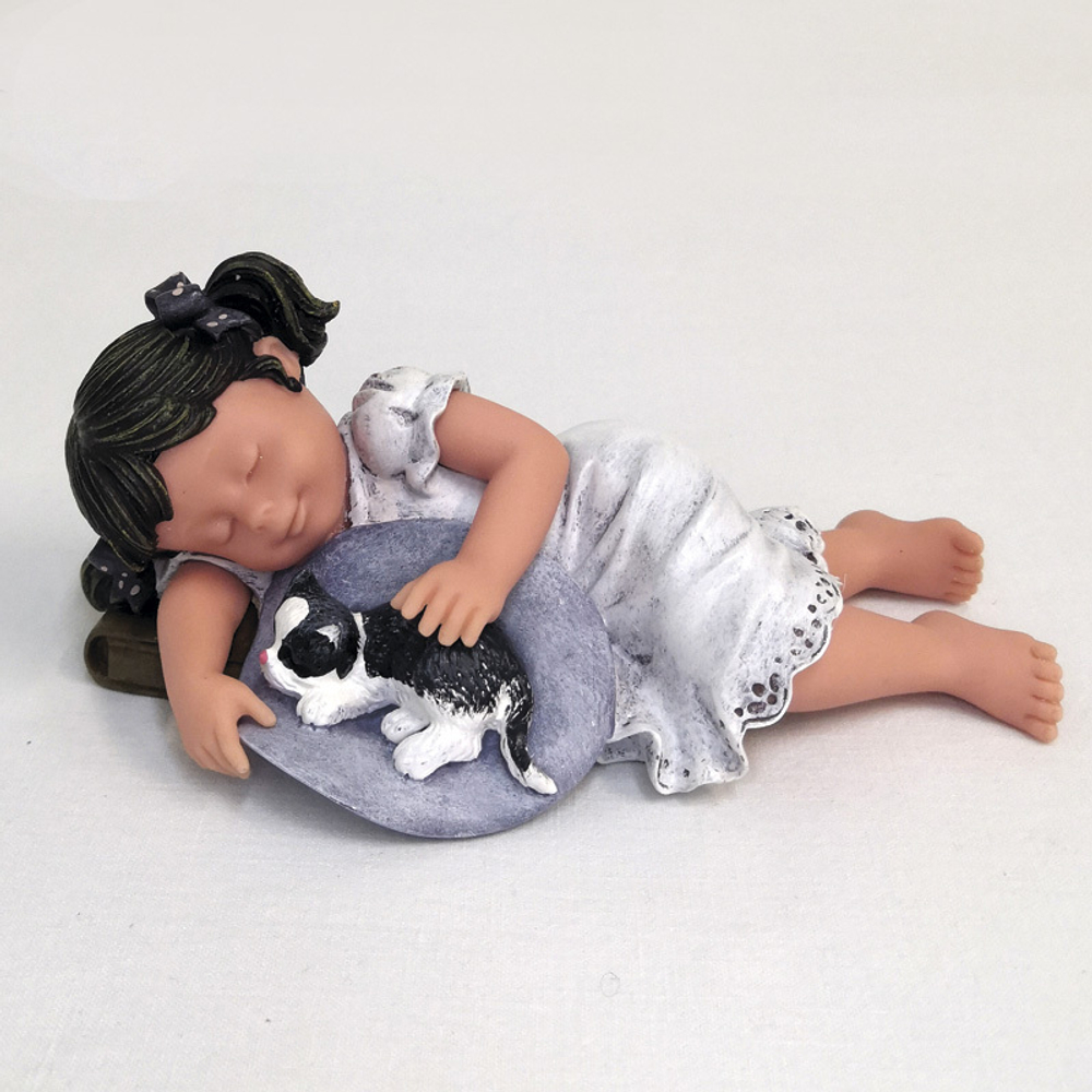 Статуэтка Nadal Девочка и кот 706166