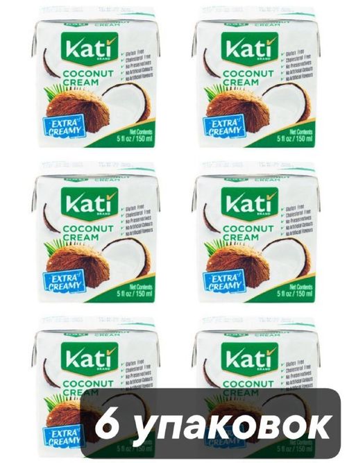 Кокосовые сливки Kati Coconut Cream 24% 150 мл x 6 шт