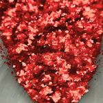 Хлопья Сангрия прозрачная для дизайна ногтей, маникюра, бодиарта, макияжа...