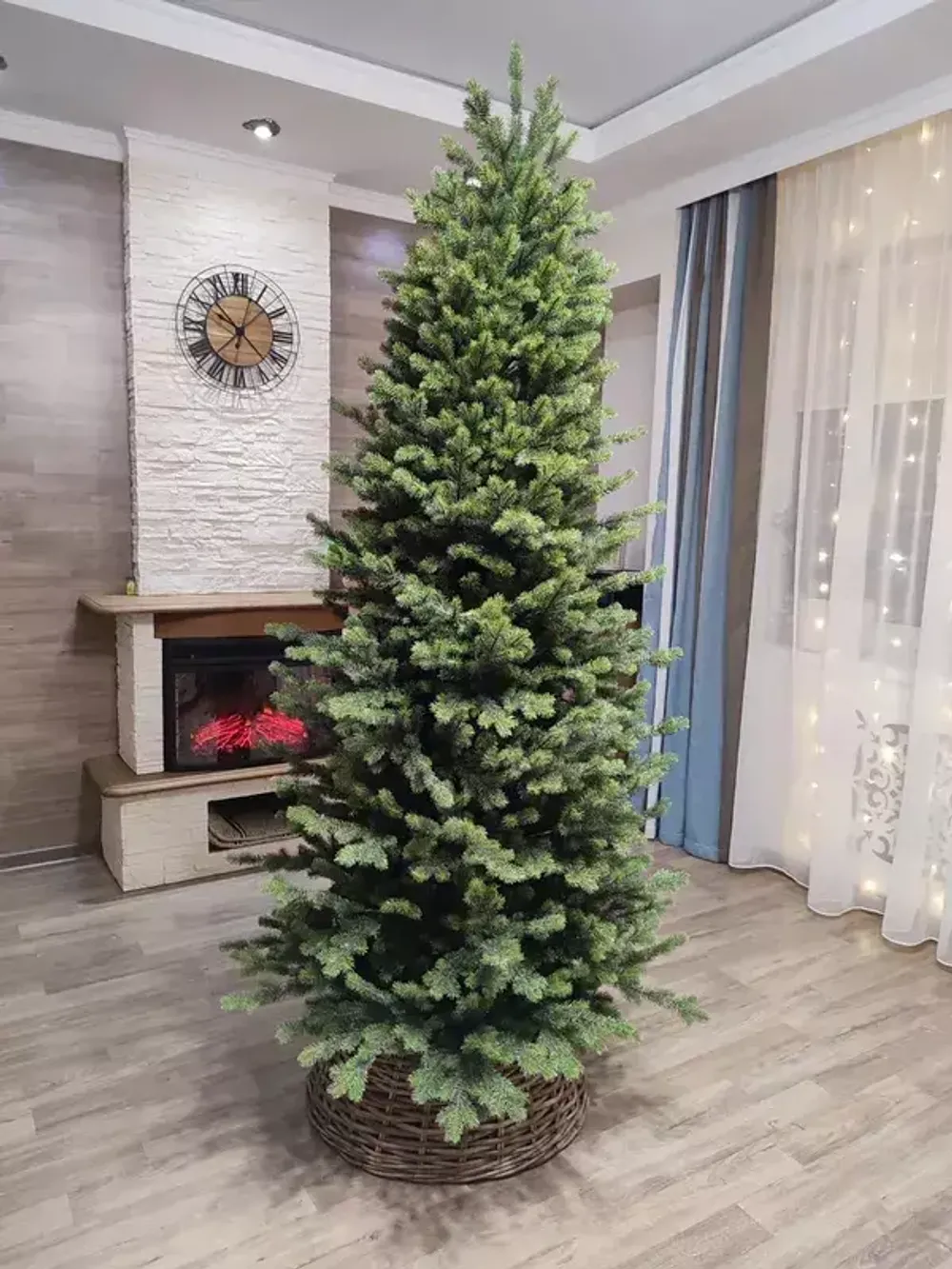 Искусственная узкая елка «Монте» (Литая хвоя) 120 см / 1,2 м