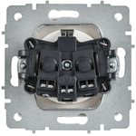 BRITE Розетка 1-местная с заземлением с защитными шторками 16А РС14-1-0-БрАБ арктический белый IEK