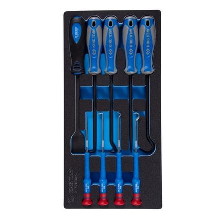 Цена на KING TONY (9-30909AYV) Набор для демонтажа сальников и колец, ложемент, 9 предметов