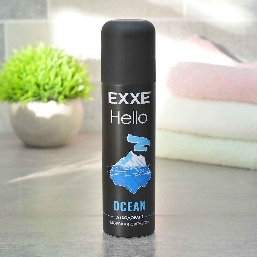 Дезодорант аэрозоль мужской 150мл OCEAN EXXE Hello