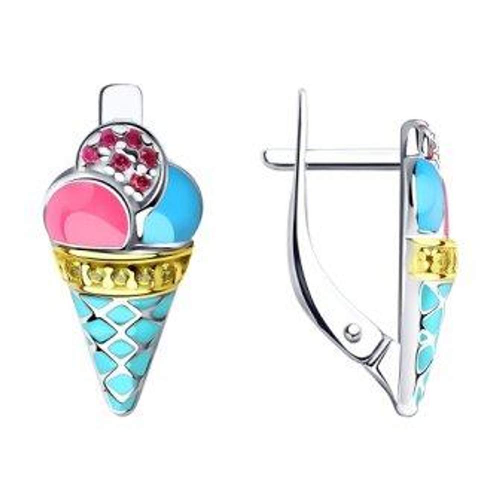 Серьги Мороженное