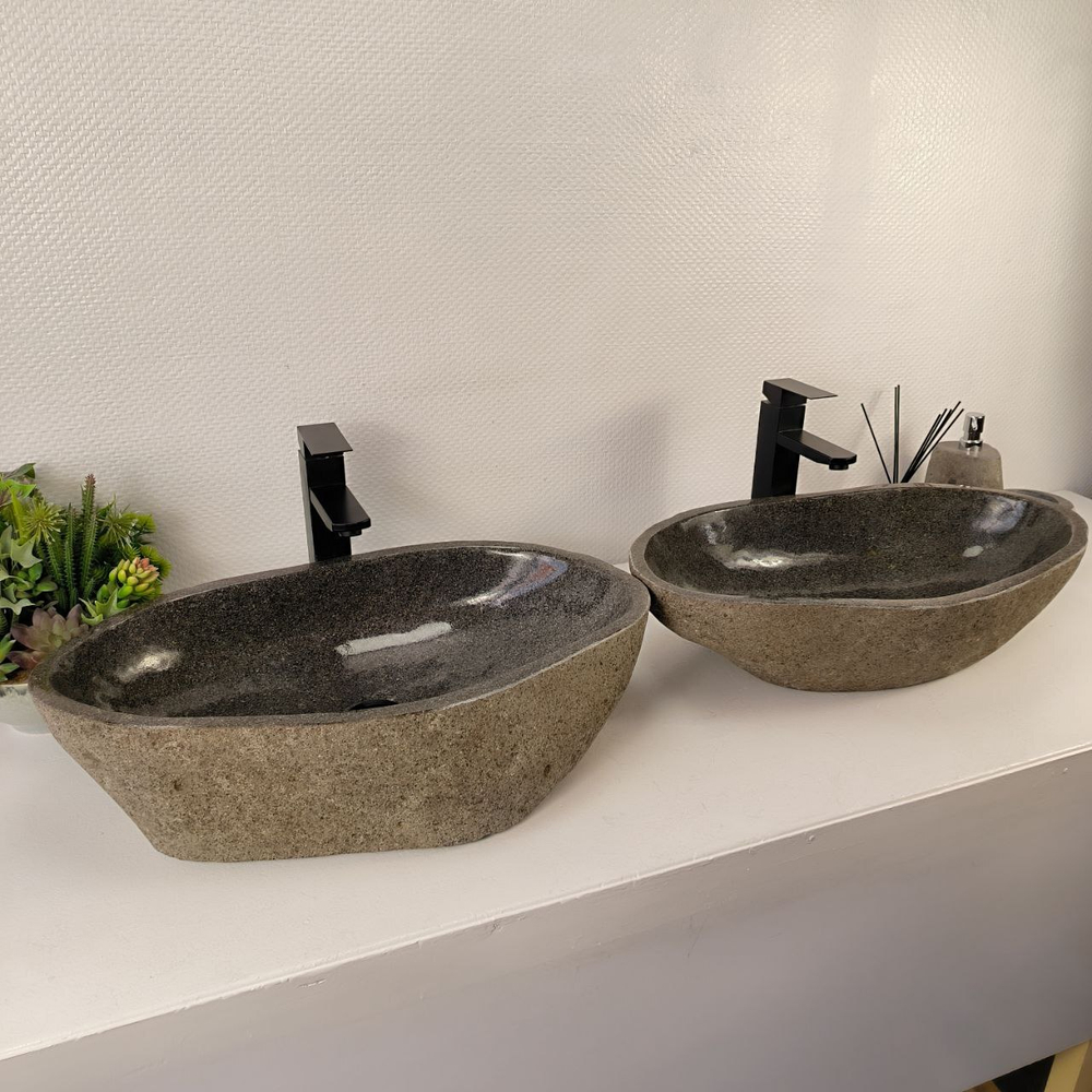 Раковина из речного камня ПАРА! RS-65541 61*36*15 0866
