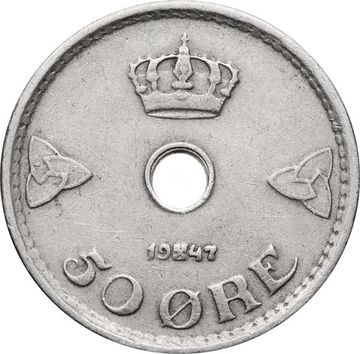 50 эре 1926-1949 Норвегия