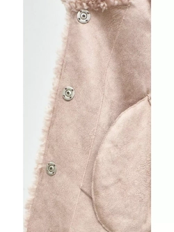 Шуба чебурашка длинная из овечьей шерсти, SilverFox (арт.S1072rm09bz)