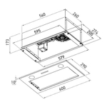 Полновстраиваемая вытяжка Meferi INBOX60WH LIGHT фото 35