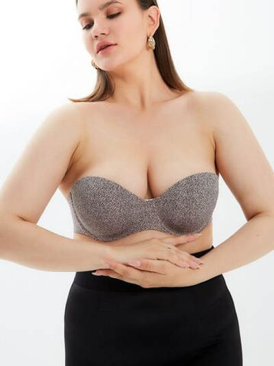 Бюстгальтер-балконет леопардовой расцветки (Размер: 36B) (Цвет: леопард)