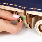 Тентованный полуприцеп к Тягачу Король дорог от EWA - Деревянный конструктор, сборная механическая модель, 3D пазл