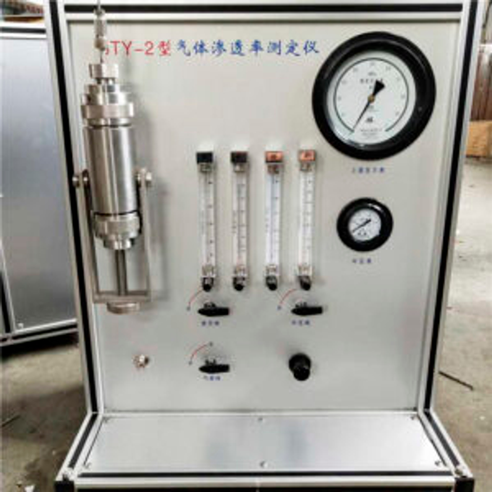 Core gas permeability tester