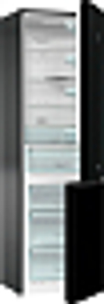 Отдельностоящий двухкамерный холодильник Gorenje NRK6201SYBK