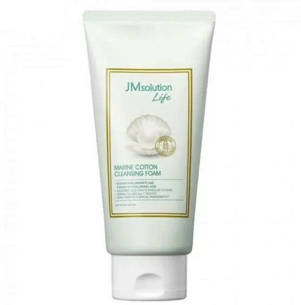 JMsolution Life Cleansing Marine Cotton Foam очищающая пенка с морским хлопком