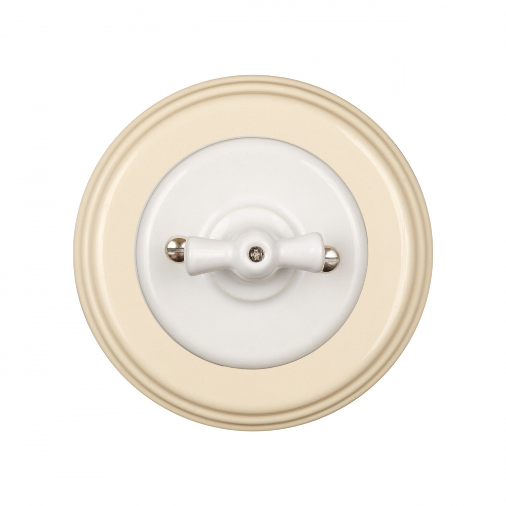 Рамка 1 постовая, керамика, цвет песочное золото BF2-610-04