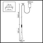 7041/6L ODL Светильник LED 6Вт 3000K 220В IP20 HIGHTECH