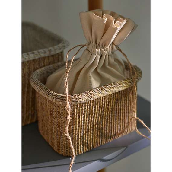 Набор из 4 корзин для хранения sustainable collection, бежевый