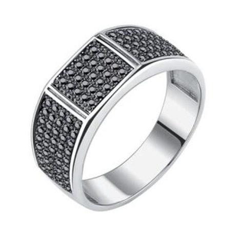 Кольцо из серебра с фианитами