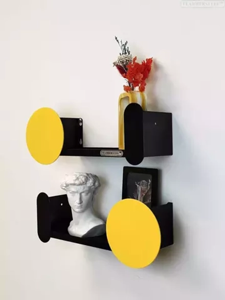 Полочка металлическая с вешалкой серии METAL