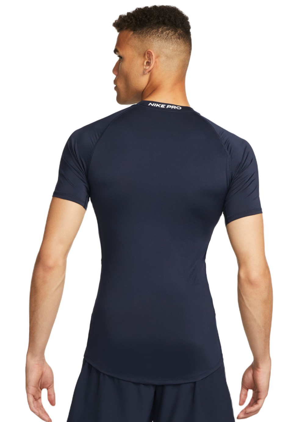 Термобелье Nike Pro Dri-FIT Tight Short-Sleeve Fitness Top - obsidian/white