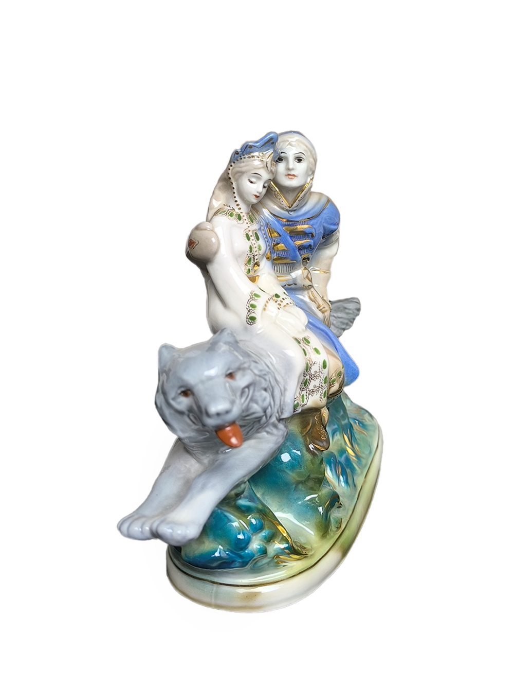 Статуэтка "Иван-царевич и Елена Прекрасная на сером волке"