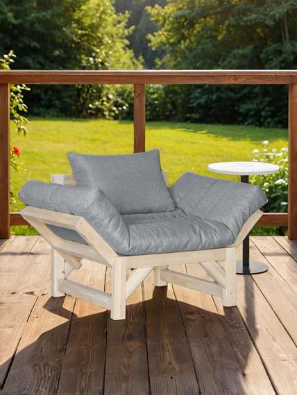 Кресло Бинго ткань браво grey, каркас лак