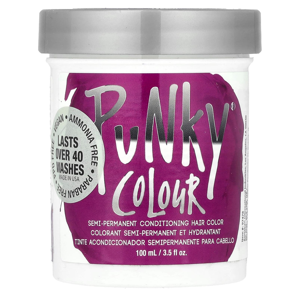 Punky Colour, полуперманентная краска-кондиционер для волос, фиолетовый, 100 мл (3,5 жидк. унции)