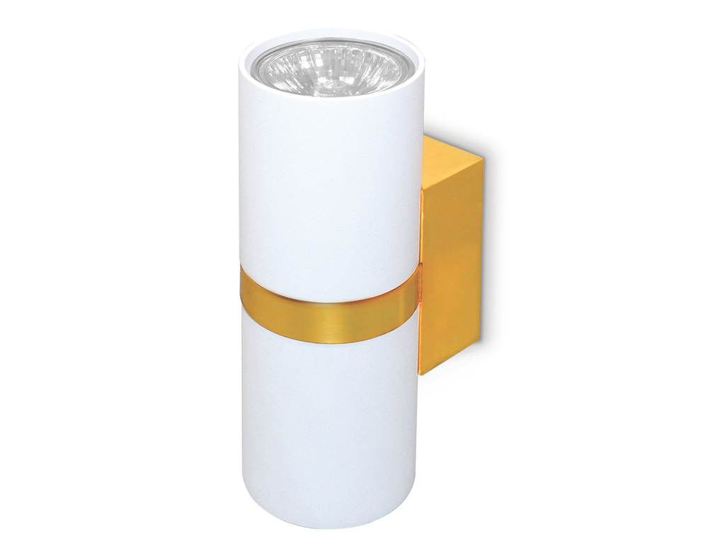 Настенный светильник FW242/2 WH/GD белый/золото GU10*2 max 12W 155*60*76
