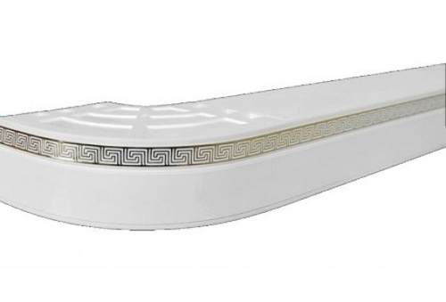 160 карниз  ДНК Лабиринт 2 Белый/золото Ультракомпакт