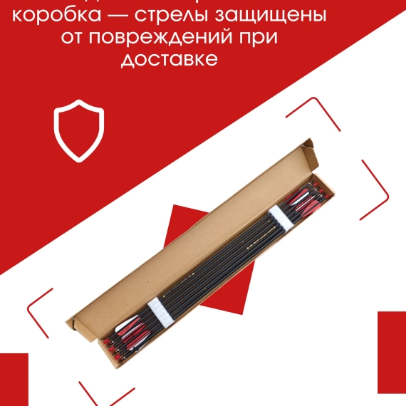 Стрелы для лука охотничьи 80см микс карбоновые спортивные 12шт