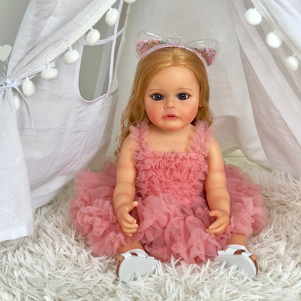 Кукла Реборн виниловая 55см в пакете (FA-555)