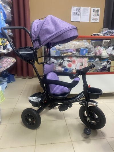 Детский трехколесный велосипед "Rocket" цвет фиолетовый для детей с 2х до 5 лет