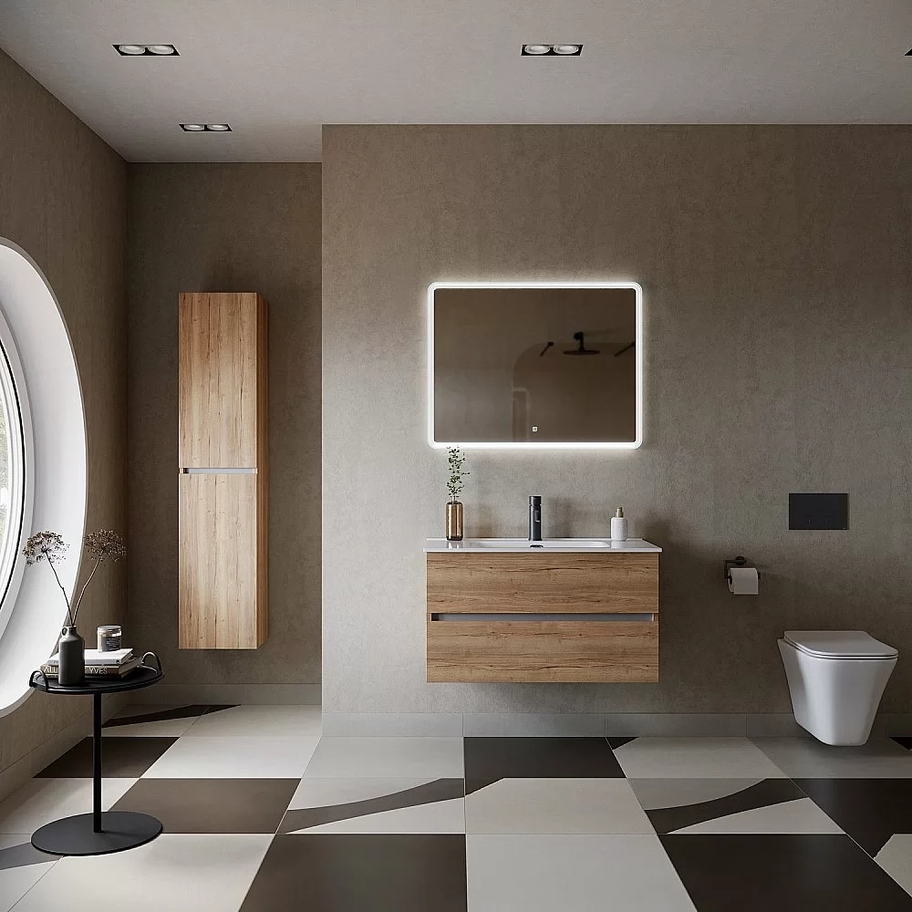 Тумба с раковиной Sancos Urban UR90EG дуб галифакс