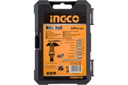 Реверсивная отвертка с насадками INGCO Т-образная, 24 шт. HKSDB0188
