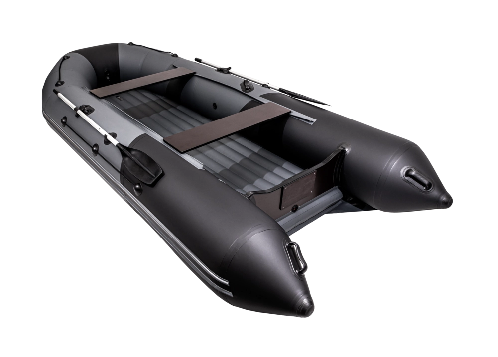 Лодка Таймень NX 4000 НДНД PRO, 4000*1800*495 мм., цвет графит - черный