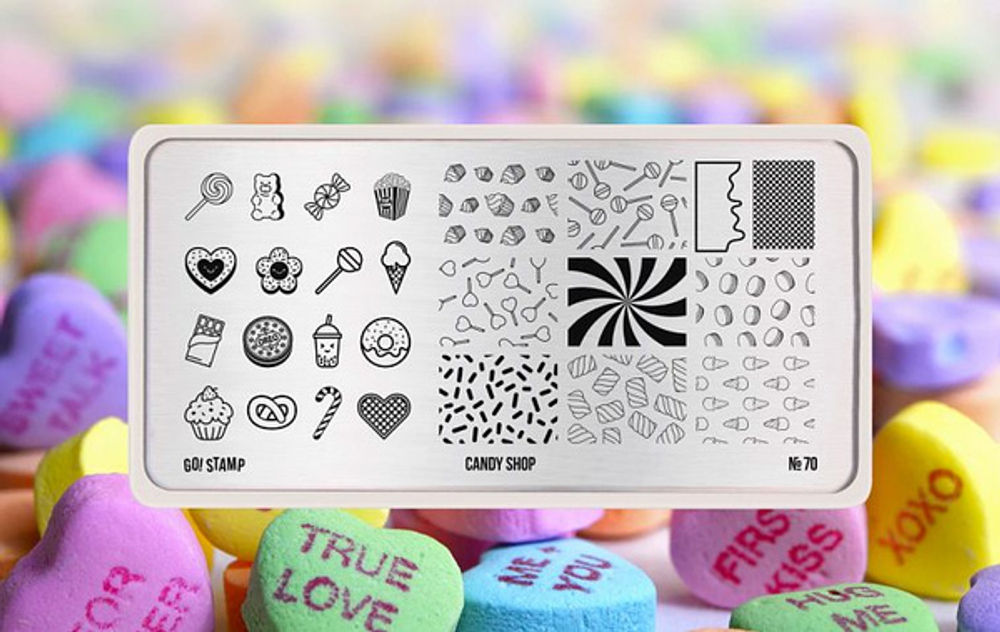 70 Candy Shop Пластина для стемпинга Go Stamp