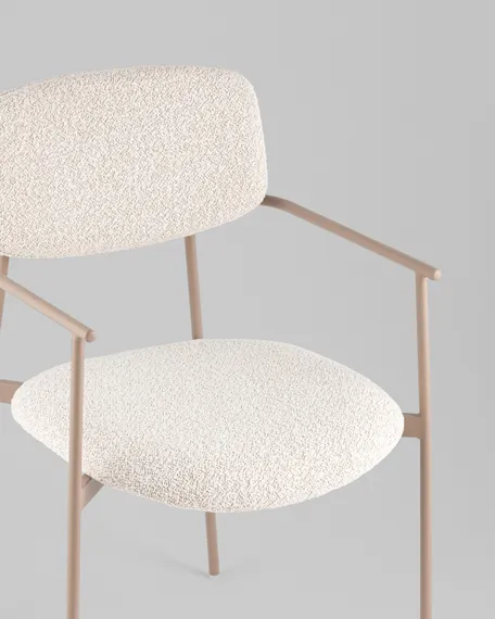 Стул с подлокотниками Talio, бежевый, бежевые ножки