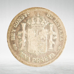 Spain, 1 Peseta 1885 – Alfonso XIII (Аourth Portrait), F