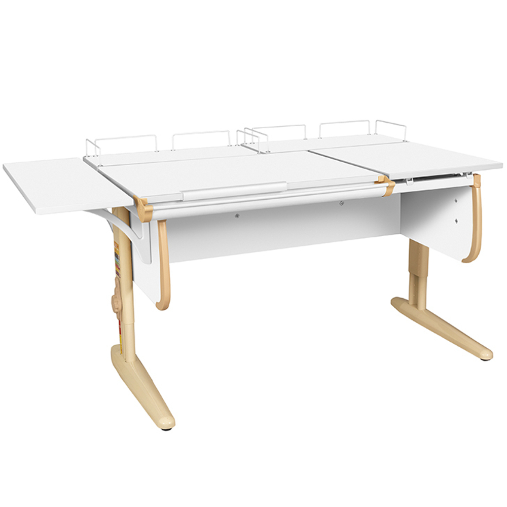 Растущая парта с задними и боковой полками Дэми СУТ 25-02-Б1 (1500×880 мм)