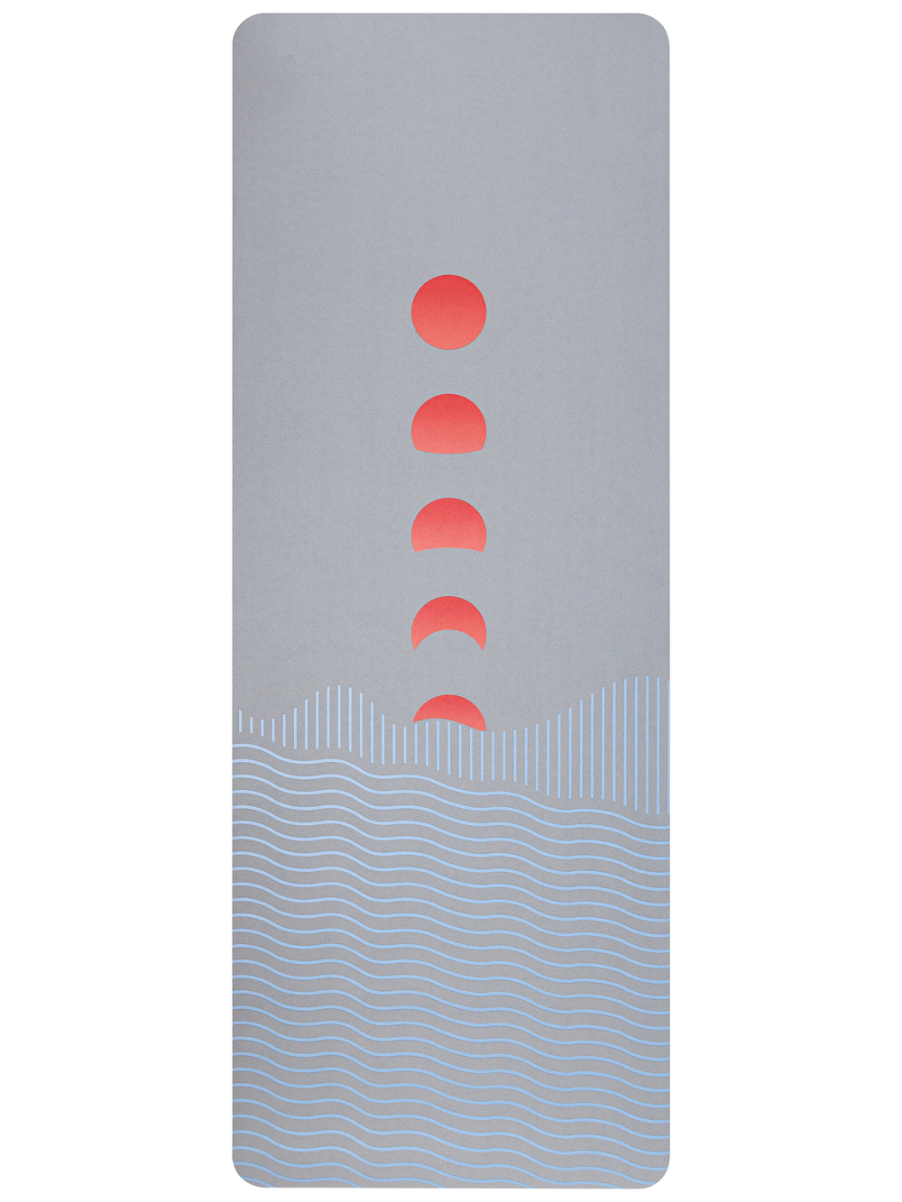 ULTRAцепкий 100% каучуковый коврик для йоги Ultra Eclipse Grey 185*68*0,5 см