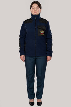 Куртка флисовая женская МЧС (с шевронами)