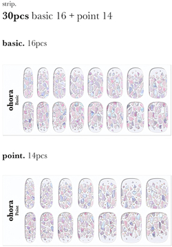 ohora Gel Nail Sticker N Petal Rain - наклейки для ногтей, 1 шт.
