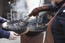 Настольная плита на углях для подогрева, 30 см, OFYR