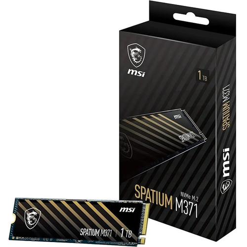 Жесткий диск SSD M.2 1Tb MSI SPATIUM M371, 2350/1700MBs, 280000 IOPS, TLC 3D NAND, 2280, PCI-E 3.0 x4 (S78-440L870-P83)